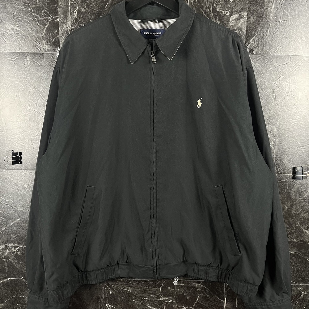 Polo Ralph Lauren Men's Black Golf Harrington Jacket XL